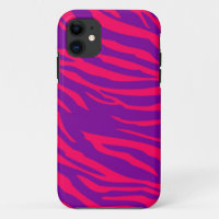 Funda Hot Pink Purple Zebra Mate ID™ iPhone 5