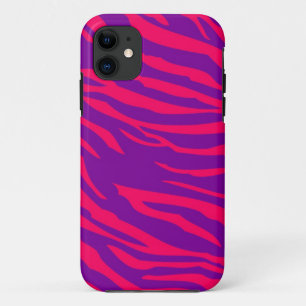 Funda Para iPhone 11 Funda Hot Pink Purple Zebra Mate ID™ iPhone 5