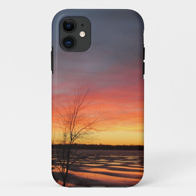 Funda De Case-Mate Para iPhone Funda Ice Lake Sunset iPhone 5 (Reverso)