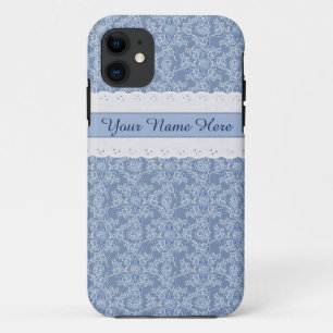 11 Funda Indigo Floral Faux Lace para iPhone 5/5s