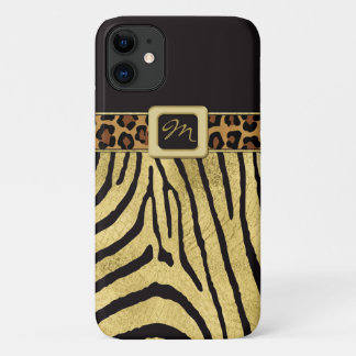 Funda Para iPhone 11 Funda iPhone 11| Relieve metalizado dorado FAUX| I