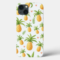 Funda iphone 13 con patrón de piña