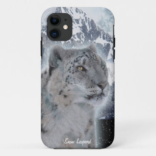 Funda iPhone 5 de Rare Snow Leopard Big Cat Wildli