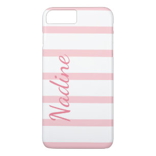 Funda Para iPhone 8 Plus/7 Plus Funda iPhone 7 Plus Personalizado de franjas rosa 