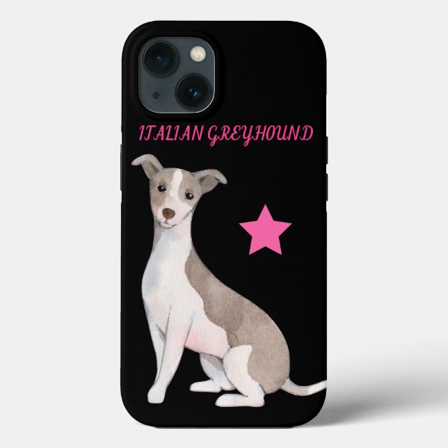FUNDA DE Case-Mate PARA iPhone FUNDA ITALIANO GREYHOUND APPLE IPHONE 13. (Reverso )