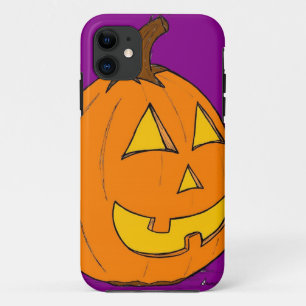 Funda Para iPhone 11 Funda Jack o' Lantern Purple iPhone 5