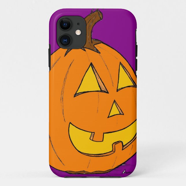 Funda De Case-Mate Para iPhone Funda Jack o' Lantern Purple iPhone 5 (Reverso)