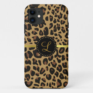 Funda Para iPhone 11 Funda Jaguar Print Monograma iPhone 5