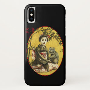 Funda Para iPhone X Funda japonés Geisha iPhone X