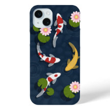 Funda japonés Koi Fish Pond iPhone 15 Plus