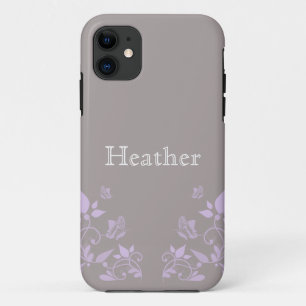 Funda Para iPhone 11 Funda Lilac Butterfly Floral BT iPhone 5