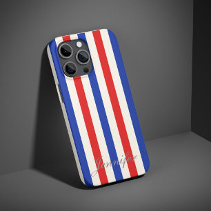 Funda Para iPhone 14 Pro De Case-Mate Funda-mate de las franjas azul y roja de la marina