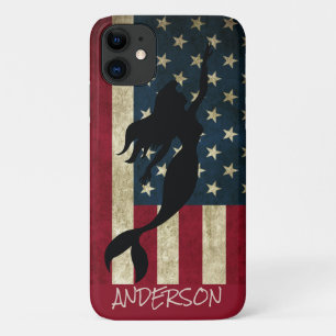 Funda Para iPhone 11 Funda-Mate i de natación de sirena norteamericana