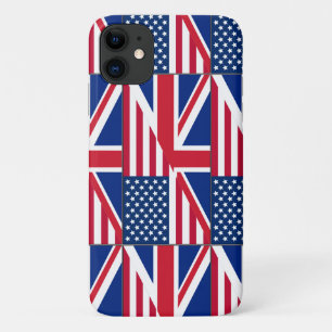 Funda Para iPhone 11 Funda-Mate iPh con doble bandera británica y estad