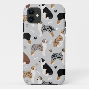Funda Para iPhone 11 Funda-mate iPhon de Pastor Australiano de Huesos y
