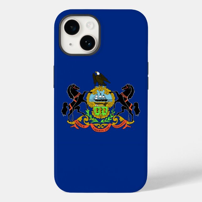Funda De Case-Mate Para iPhone Funda-Mate Patriotic Apple iPhone 14, Pennsylvania (Reverso )