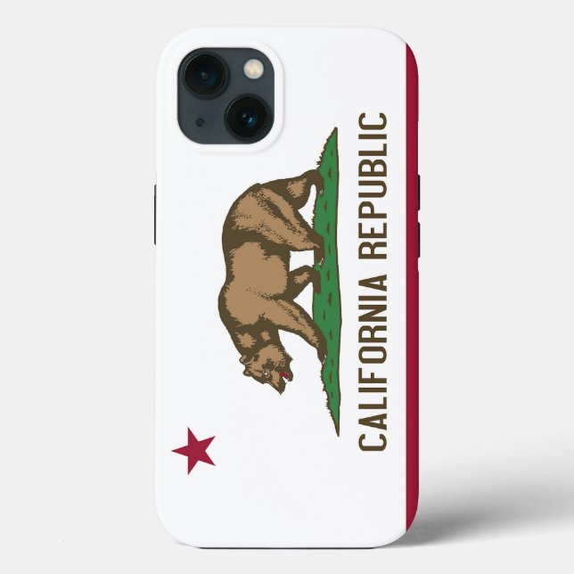 Funda De Case-Mate Para iPhone Funda-Mate Patriótico Apple iPhone 13, California (Reverso )