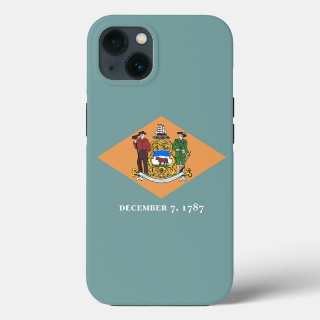 Funda De Case-Mate Para iPhone Funda-mate Patriótico Apple iPhone 13, Delaware (Reverso )