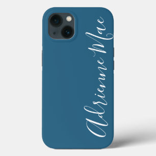 Funda Para iPhone 13 Funda-mate Sierra Azul simplemente personalizado