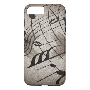 Funda Para iPhone 8 Plus/7 Plus Funda-Mate Tough iPhone 7 Plus Funda/Music Notes
