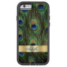 Funda monograma de Peacock Feathers iPhone 6