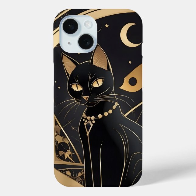 Funda De Case-Mate Para iPhone Funda Mystic Night Guardian iPhone 15 (Reverso )