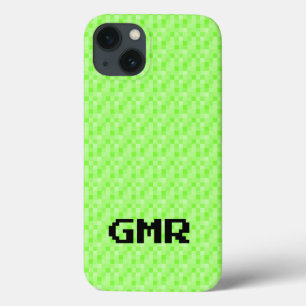 Funda Neon green de pequeño píxel para iPhone 13
