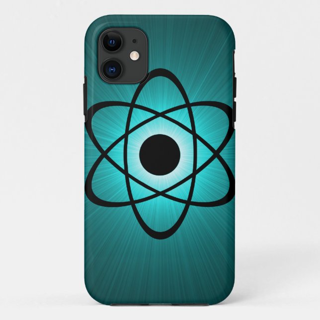 Funda De Case-Mate Para iPhone Funda Nerdy Atomic BT iPhone 5, Verde azulado (Reverso)