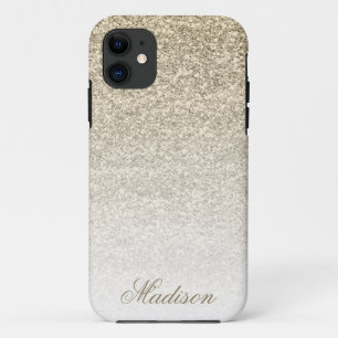 11 Funda Ombre Gold Purpurina para iPhone 5/5s