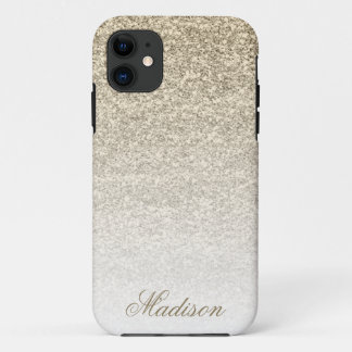 11 Funda Ombre Gold Purpurina para iPhone 5/5s