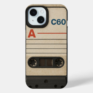 Funda para Apple iPhone 15 con cinta vintage