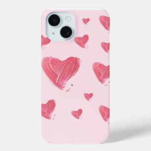 Funda para Apple Iphone 15 con diseño de corazón r