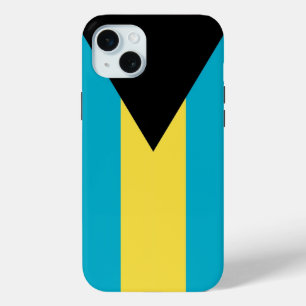 Mini Funda para Apple iPhone 15 Plus, bandera de Bahama