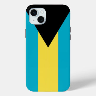 Mini Funda para Apple iPhone 15 Plus, bandera de Bahama