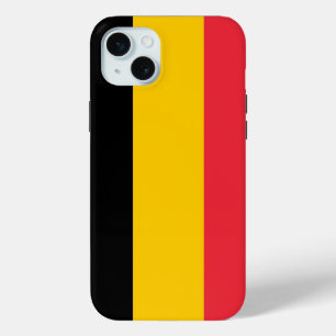 Mini Funda para Apple iPhone 15 Plus, bandera de Bélgic