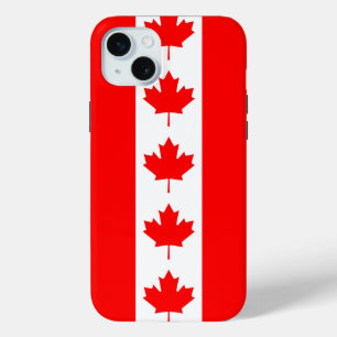 Mini Funda para Apple iPhone 15 Plus, bandera de Canadá