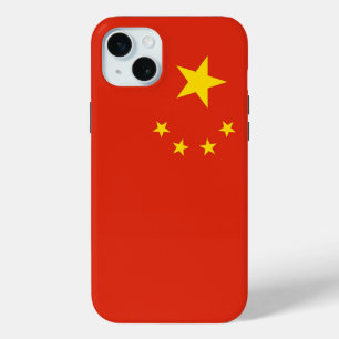Mini Funda para Apple iPhone 15 Plus, bandera de China