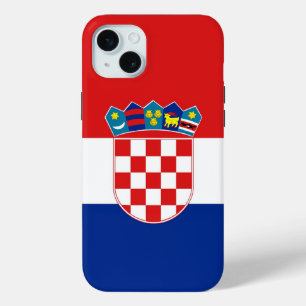 Mini Funda para Apple iPhone 15 Plus, bandera de Croaci