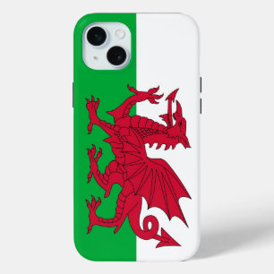 Mini Funda para Apple iPhone 15 Plus, bandera de Gales