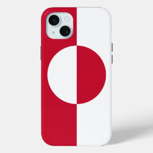 Mini Funda para Apple iPhone 15 Plus, bandera de Groenl