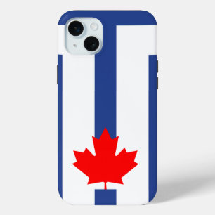 Mini Funda para Apple iPhone 15 Plus, bandera de Toront