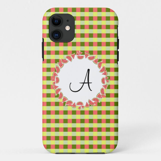 Funda De Case-Mate Para iPhone Funda para el iPhone 5 "Monograma" de comprobación (Reverso)