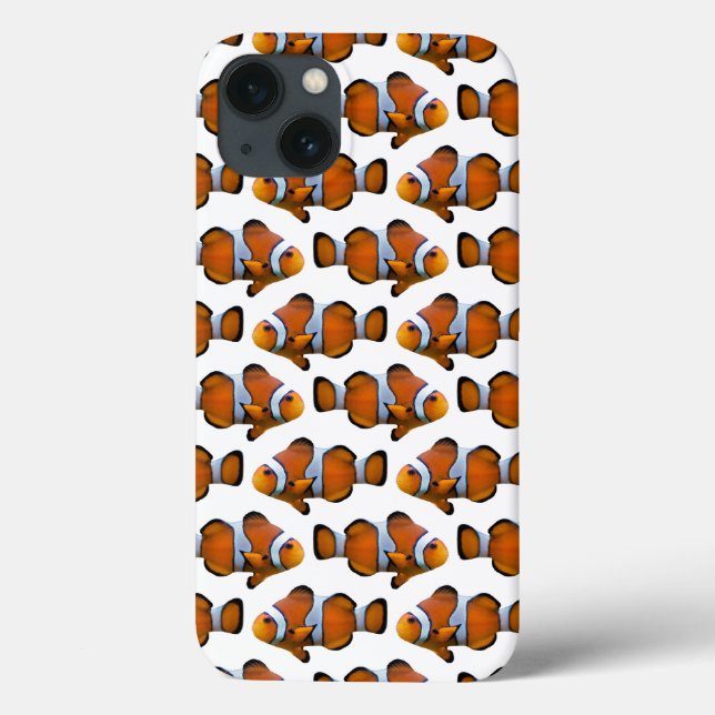 Funda De Case-Mate Para iPhone Funda para iPad Clownfish Frenzy (Blanco) (Reverso)