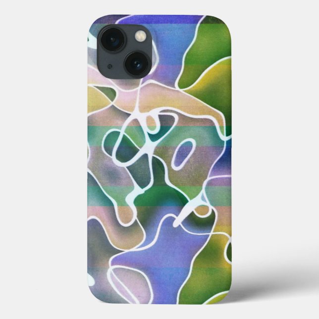 Funda De Case-Mate Para iPhone Funda para iPad de rayas abstractas pastel (Reverso)