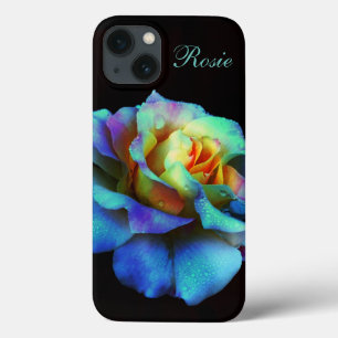 Funda para iPad de Rosa Arcoíris Pastel Turquesa