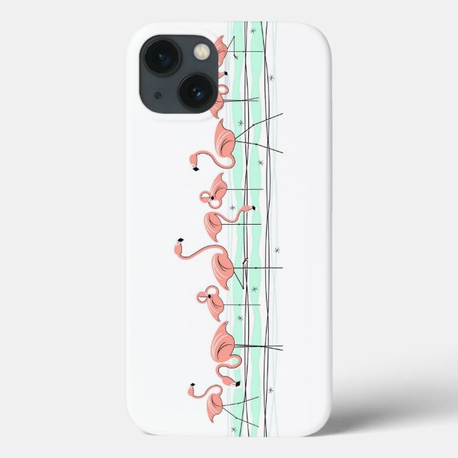 Funda De Case-Mate Para iPhone Funda para iPad Flamingo Ocean Line (Reverso)