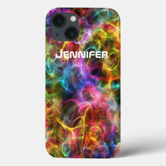iPhone 13 Funda para iPad | Luces arcoiris | Personalizado