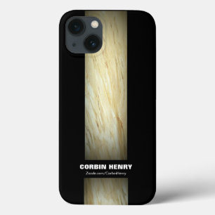 Funda para iPad negra con mármol blanco