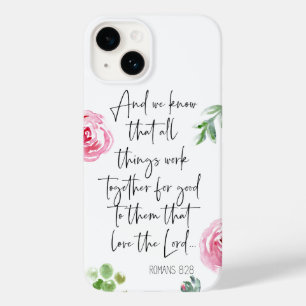 Funda Para iPhone 14 De Case-Mate Funda para iPhone14 de KJV para romanos 8:28