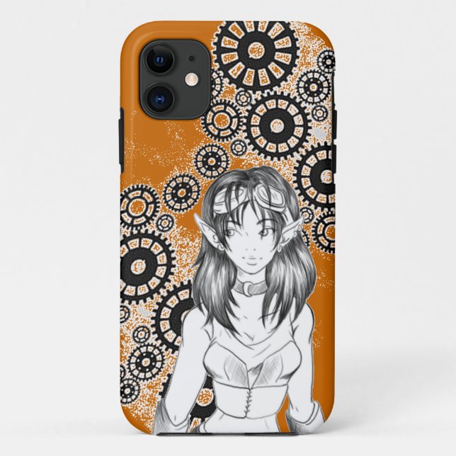 Funda De Case-Mate Para iPhone Funda para iPhone5 - Elfo Steampunk (Reverso)
